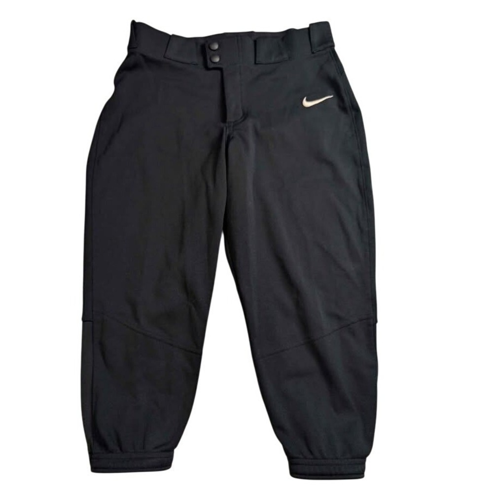 Nike Softball Pants ~ Women Small Black ~ Team Athletic Fastpitch Elastic Cuffs